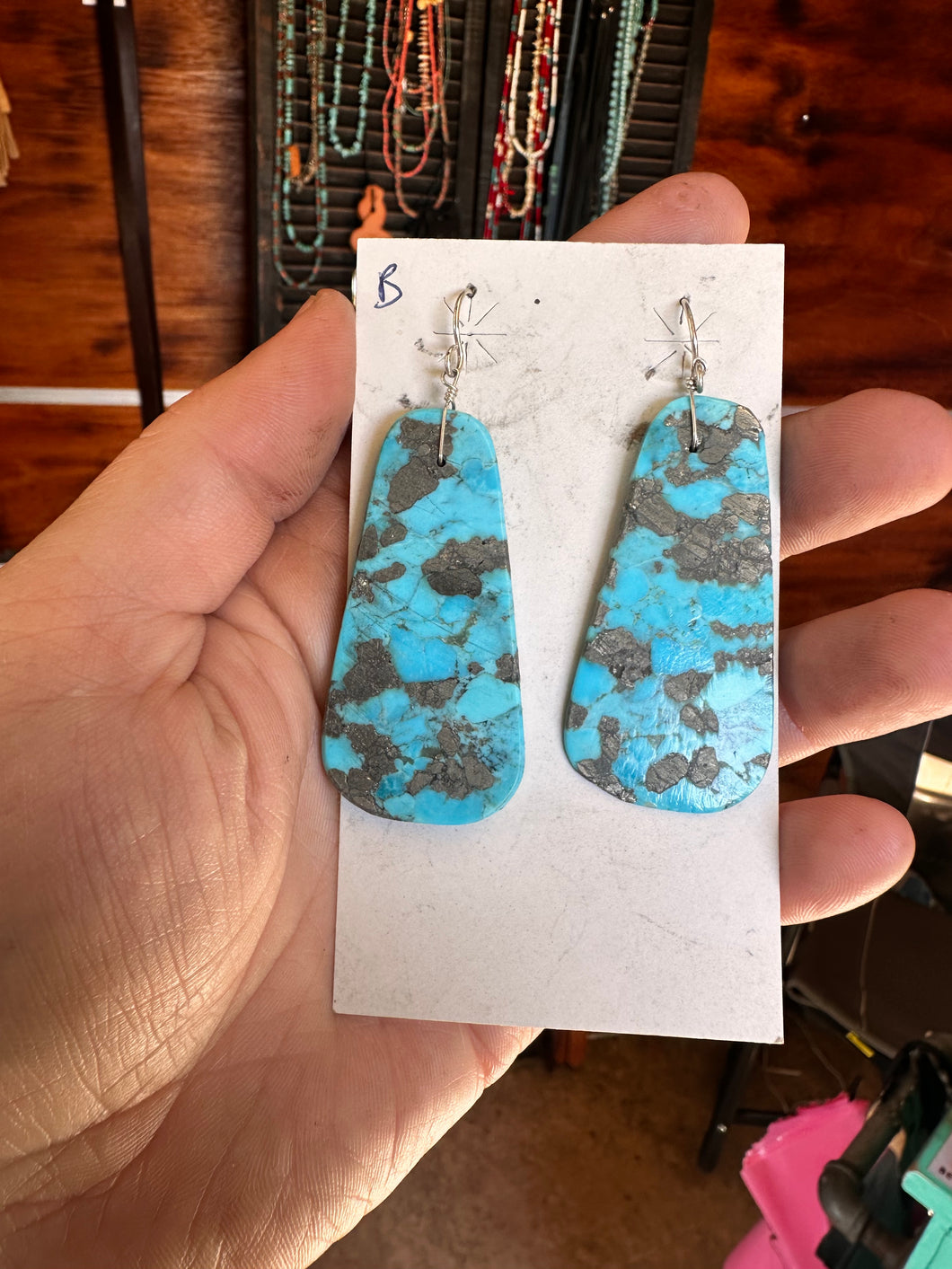 Turquoise Slab earrings