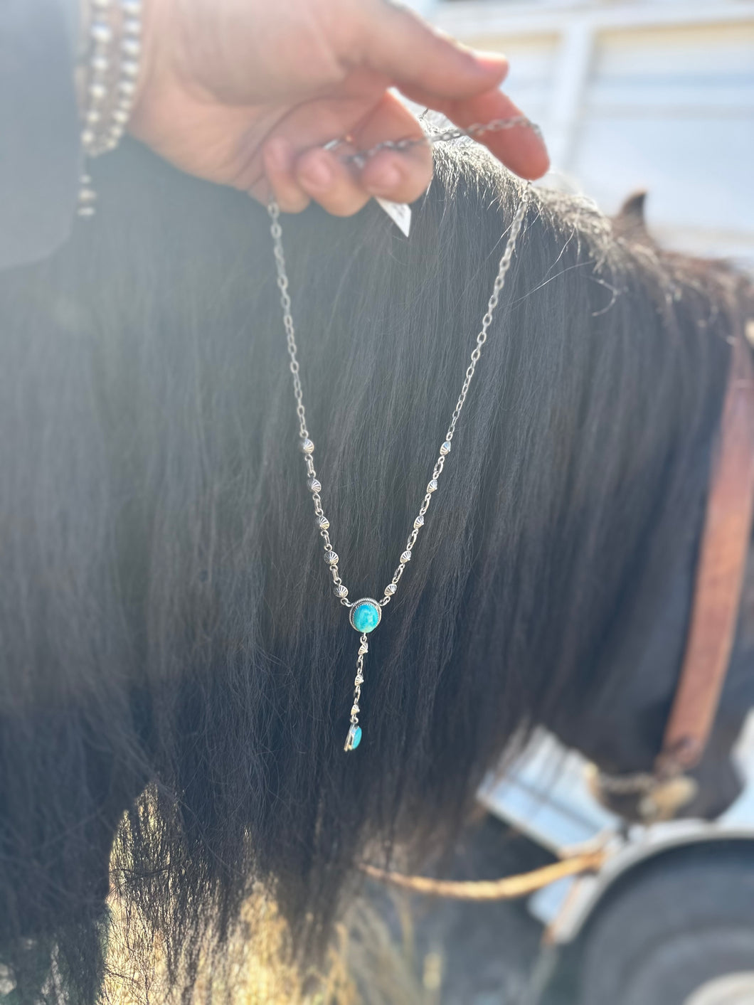 Kingman Turquoise Lariat