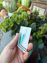 Load image into Gallery viewer, Turquoise Slab Earrings
