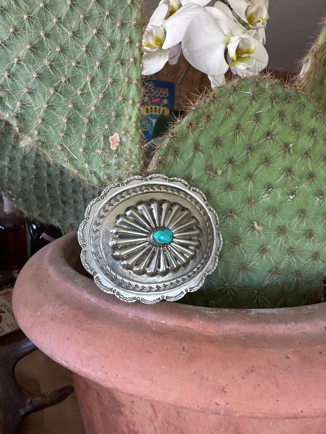 Old Pawn Turquoise Pin