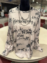 Load image into Gallery viewer, Hailey Western Lightweight Crewneck Sweater
