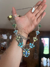 Load image into Gallery viewer, Mixed Turquoise Cluster Necklace
