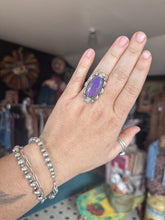 Load image into Gallery viewer, Purple Dahlia Ring (Adjustable)
