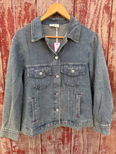 Load image into Gallery viewer, Embroidered Denim Jacket
