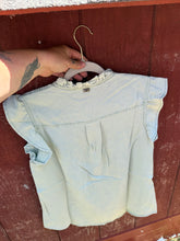 Load image into Gallery viewer, Denim Ruffle Blouse
