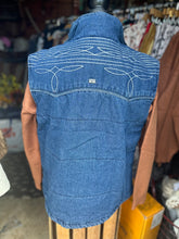 Load image into Gallery viewer, Boot Stitch Denim Vest
