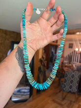 Load image into Gallery viewer, 22" Old Pawn Graduated Turquoise Necklace
