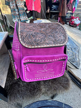 Load image into Gallery viewer, Pink Suede Backpack/Diaper Bag
