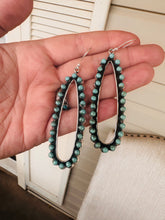 Load image into Gallery viewer, Turquoise Dot Earrings
