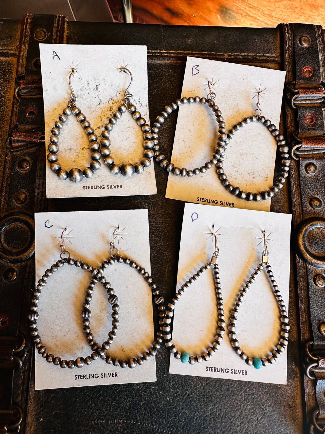 Navajo pearl earrings