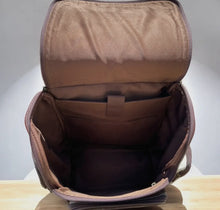 Load image into Gallery viewer, Tan Suede Backpack/Diaper Bag
