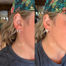 Load image into Gallery viewer, Sterling silver Hoop Earrings
