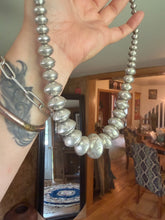 Load image into Gallery viewer, Old Pawn Graduated Stamped Navajo Pearls
