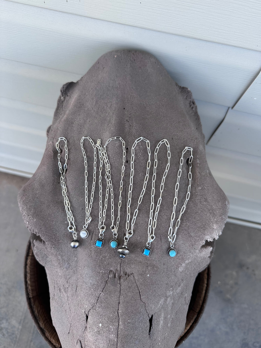 Paper clip chain bracelets
