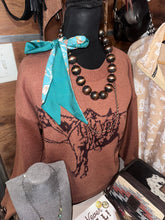 Load image into Gallery viewer, 24mm Copper Navajo Pearl necklace
