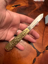 Load image into Gallery viewer, Brass Cowboy Knife
