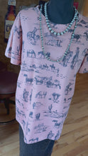 Load and play video in Gallery viewer, Dusty Pink Western Tee
