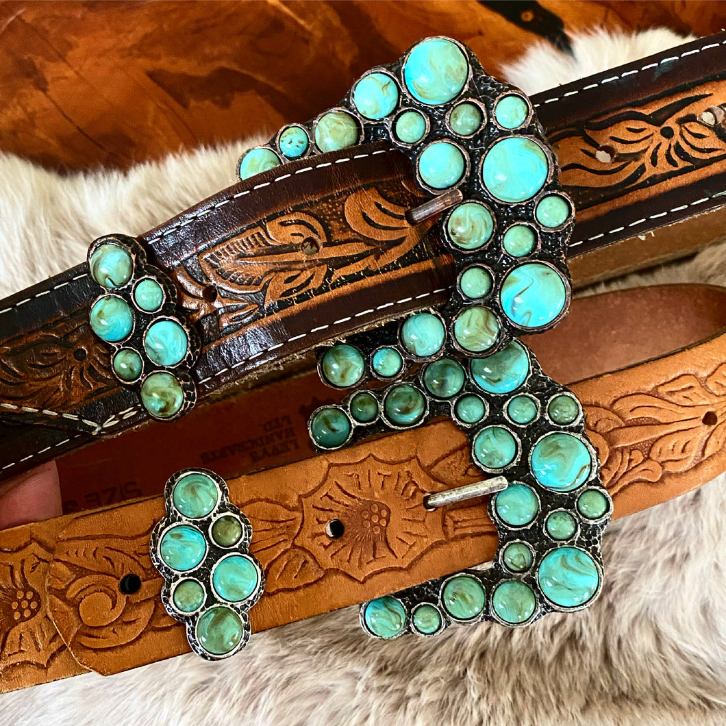 Turquoise Buckle Sets