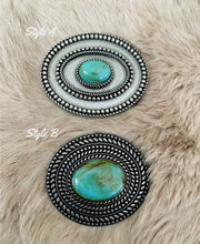 Load image into Gallery viewer, Turquoise belt buckles
